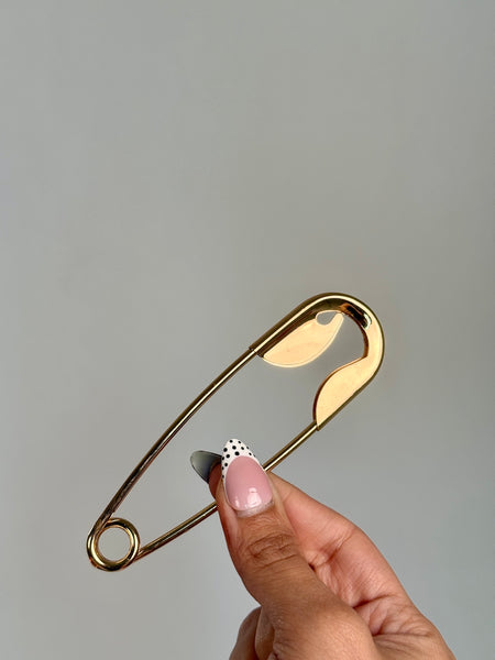 Oversized Safety Pin Brooch - Plunge by Prerna Mehra